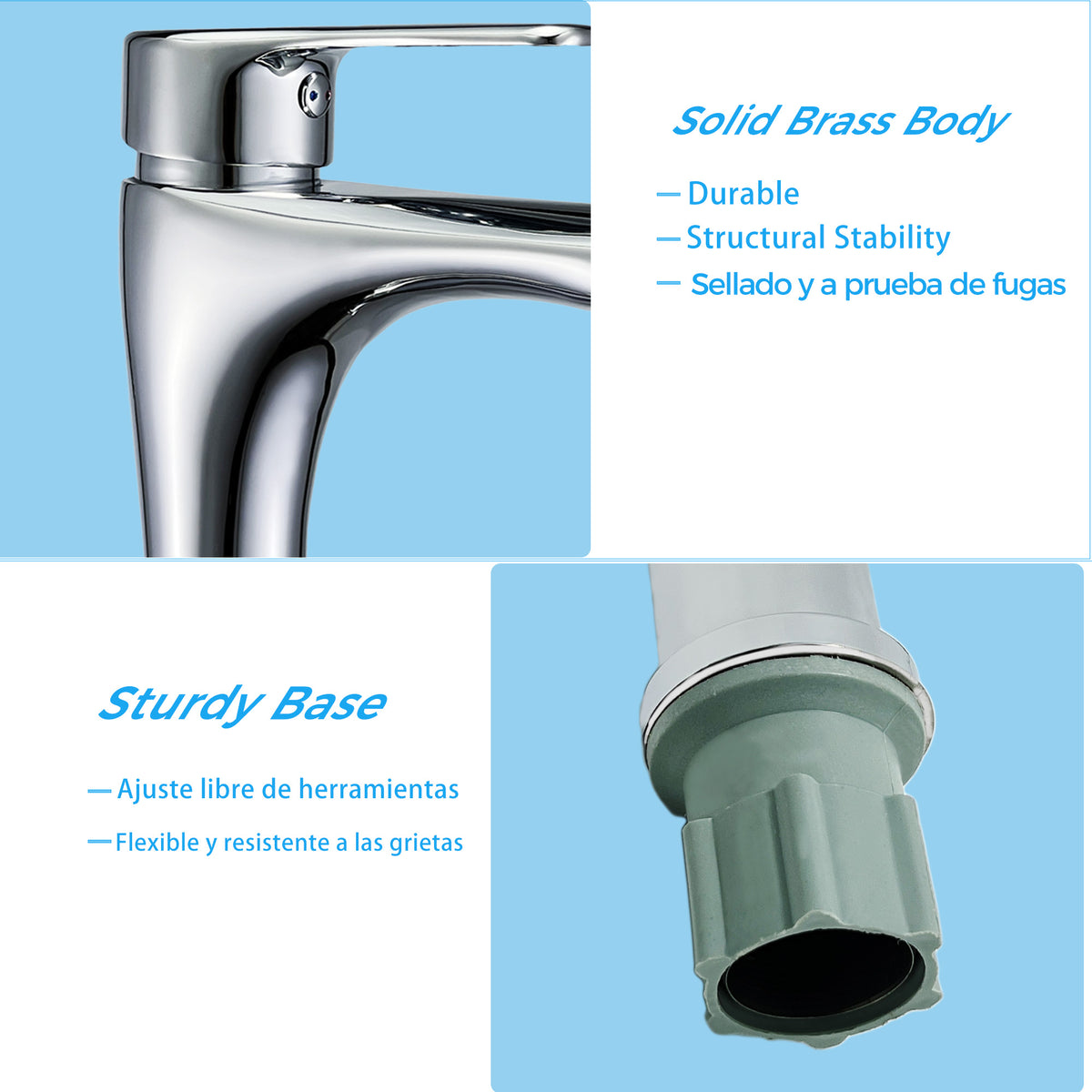 Compact Chrome Bathroom Faucet – Small Single Handle Vanity Sink Faucet